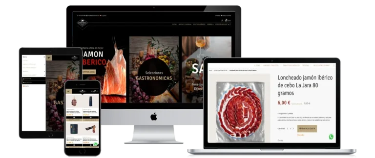La tienda de Iberian Market en ordenador, tableta y móvil
